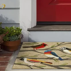 Liora Manne Frontporch Birds Animal Hand Tufted Indoor Outdoor Rectangular Accent Rug