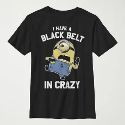 Little & Big Kid Boys Crew Neck Short Sleeve Regular Fit Minions Graphic T-Shirt