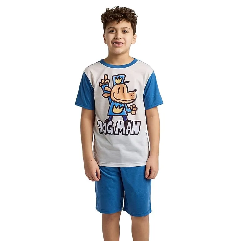 Little & Big Kid Boys Crew Neck Short Sleeve 4-pc. Pajama Set