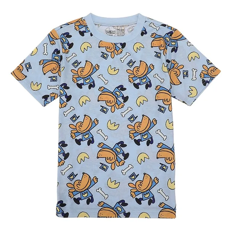 Little & Big Kid Boys Crew Neck Short Sleeve 4-pc. Pajama Set