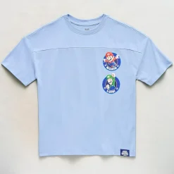 Little & Big Kid Boys Crew Neck Short Sleeve Oversized Luigi Super Mario Graphic T-Shirt