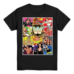 Little & Big Kid Boys Crew Neck Short Sleeve Regular Fit WWE Graphic T-Shirt