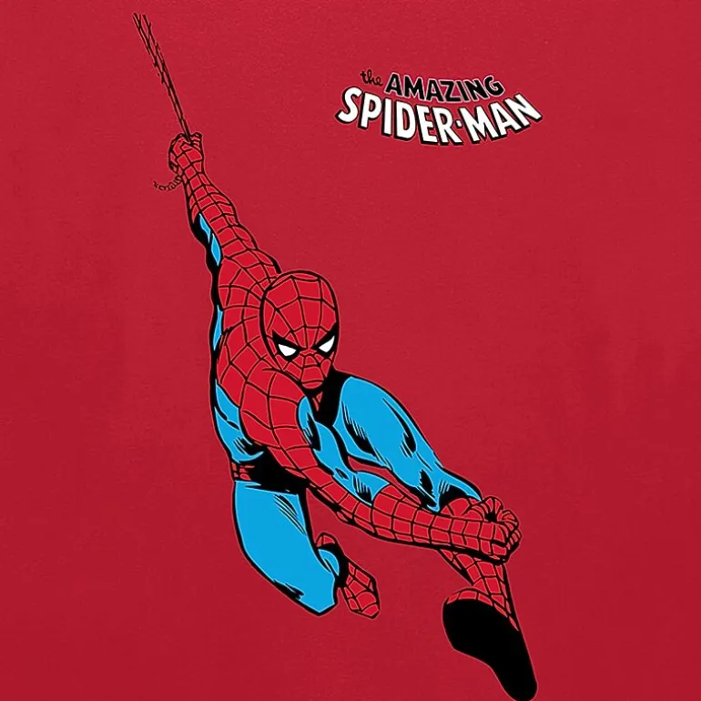 Little & Big Kid Boys Crew Neck Short Sleeve Regular Fit Spiderman Graphic T-Shirt