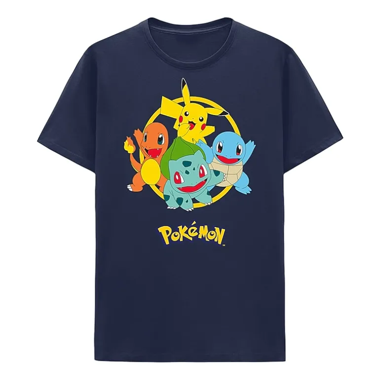 Little & Big Kid Boys Crew Neck Short Sleeve Regular Fit Pokemon Graphic T-Shirt