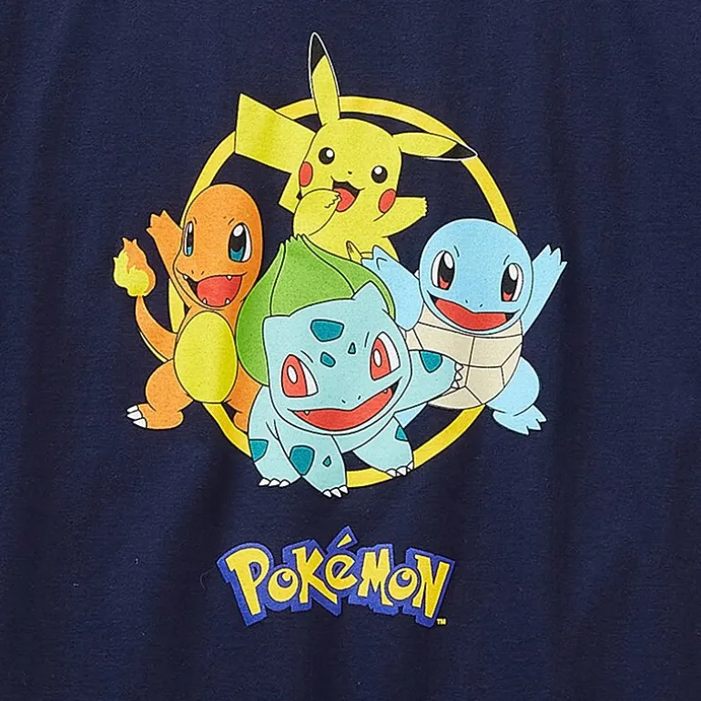 Little & Big Kid Boys Crew Neck Short Sleeve Regular Fit Pokemon Graphic T-Shirt
