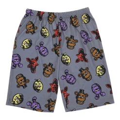 Little & Big Kid Boys Five Nights at Freddys Crew Neck Short Sleeve 4-pc. Pajama Set