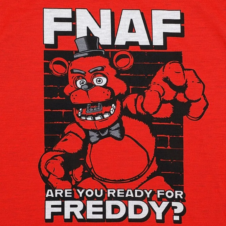 Little & Big Kid Boys Five Nights at Freddys Crew Neck Short Sleeve 4-pc. Pajama Set
