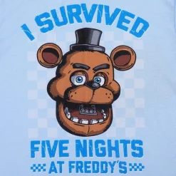 Little & Big Kid Boys Five Nights at Freddys Crew Neck Short Sleeve 2-pc. Pajama Set