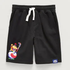 Little & Big Kid Boys Fleece Super Mario Bowser Pull-On Short