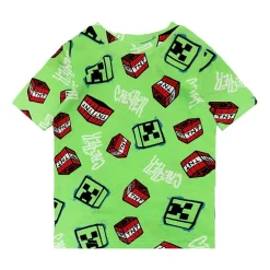 Little & Big Kid Boys Minecraft Crew Neck Short Sleeve 4-pc. Pajama Set