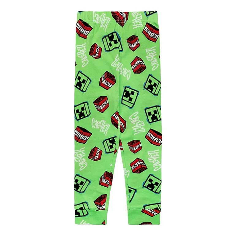 Little & Big Kid Boys Minecraft Crew Neck Short Sleeve 4-pc. Pajama Set