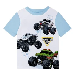 Little & Big Kid Boys Monster Jam Crew Neck Short Sleeve 4-pc. Pajama Set
