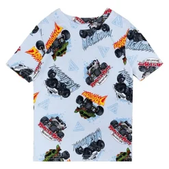 Little & Big Kid Boys Monster Jam Crew Neck Short Sleeve 4-pc. Pajama Set