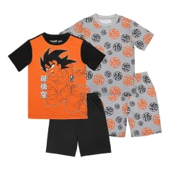 Little & Big Kid Boys Naruto Crew Neck Short Sleeve 4-pc. Pajama Set