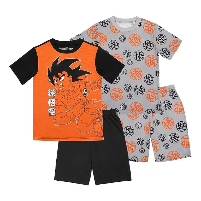 Little & Big Kid Boys Naruto Crew Neck Short Sleeve 4-pc. Pajama Set