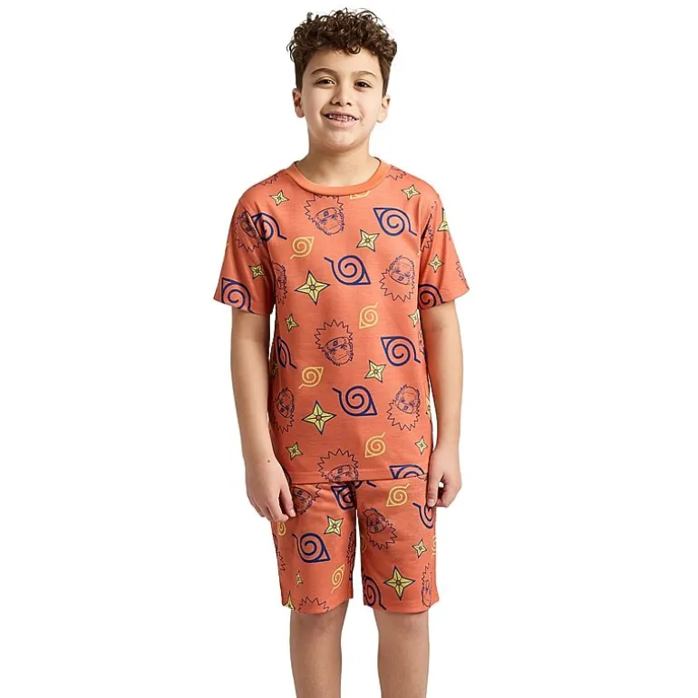Little & Big Kid Boys Naruto Crew Neck Short Sleeve 4-pc. Pajama Set