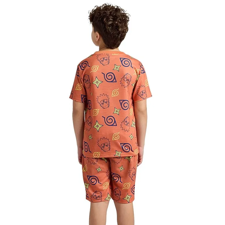 Little & Big Kid Boys Naruto Crew Neck Short Sleeve 4-pc. Pajama Set
