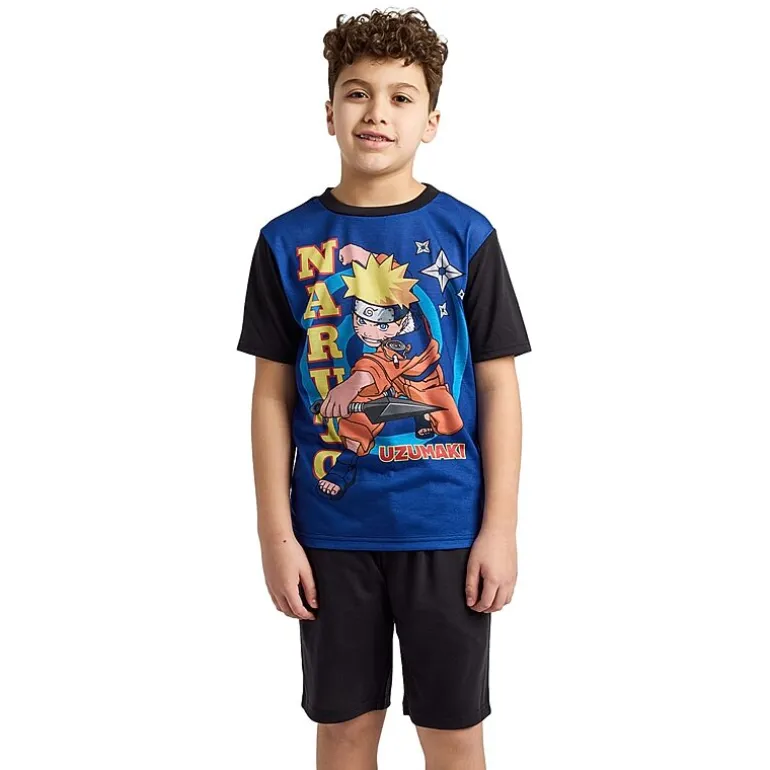 Little & Big Kid Boys Naruto Crew Neck Short Sleeve 4-pc. Pajama Set