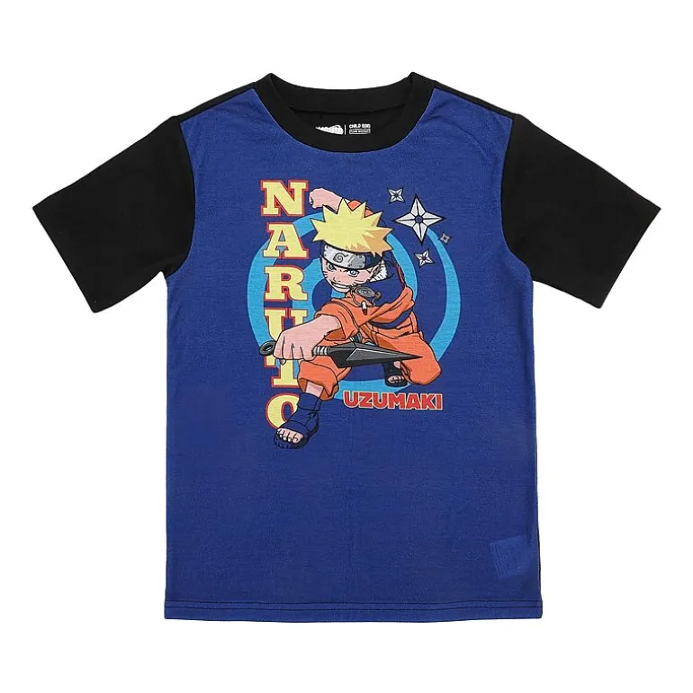 Little & Big Kid Boys Naruto Crew Neck Short Sleeve 4-pc. Pajama Set