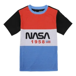 Little & Big Kid Boys NASA Crew Neck Short Sleeve 2-pc. Pajama Set