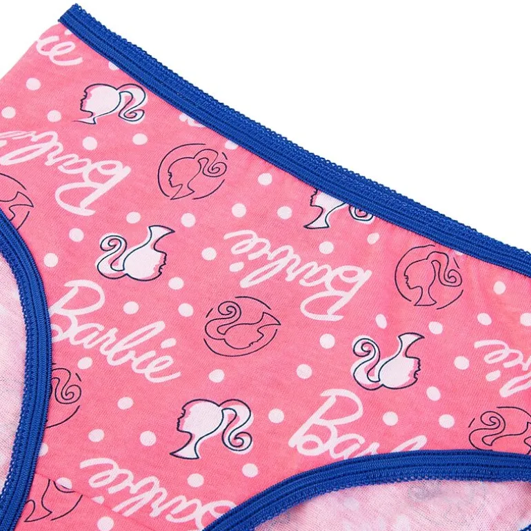 Little & Big Kid Girls Barbie 7 Pack Brief Panty Gup5812
