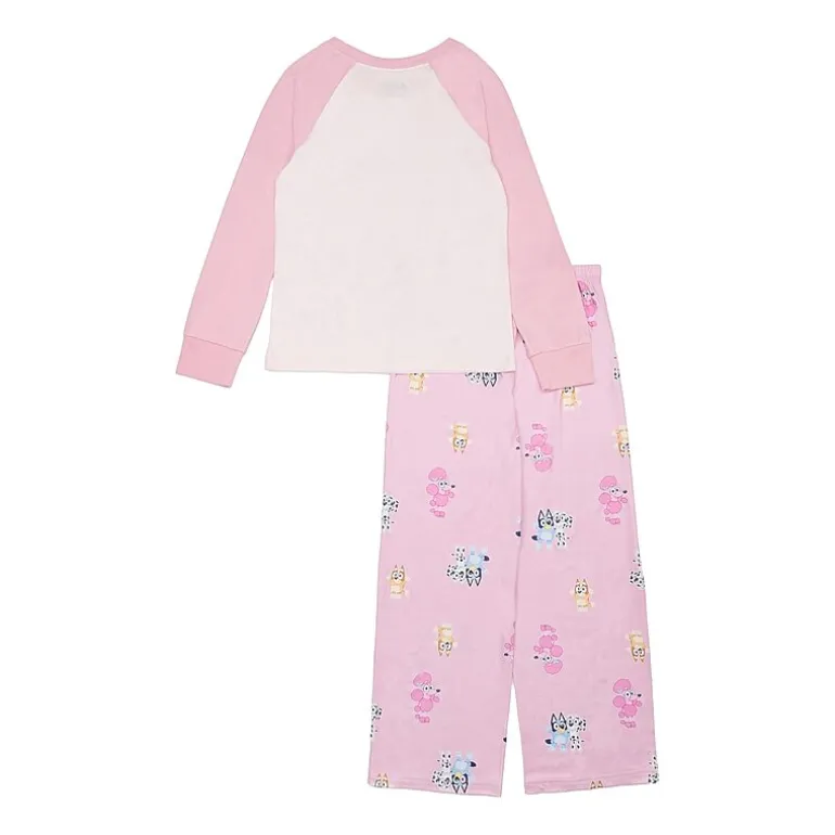 Little & Big Kid Girls Bluey Crew Neck Long Sleeve 2-pc. Pajama Set