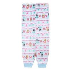 Little & Big Kid Girls Bluey Velour Crew Neck Long Sleeve 3-pc. Pajama Set