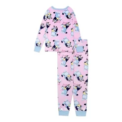Little & Big Kid Girls Bluey Velour Crew Neck Long Sleeve 2-pc. Pajama Set