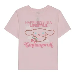 Little & Big Kid Girls Crew Neck Short Sleeve Regular Fit Cinnamoroll Graphic T-Shirt