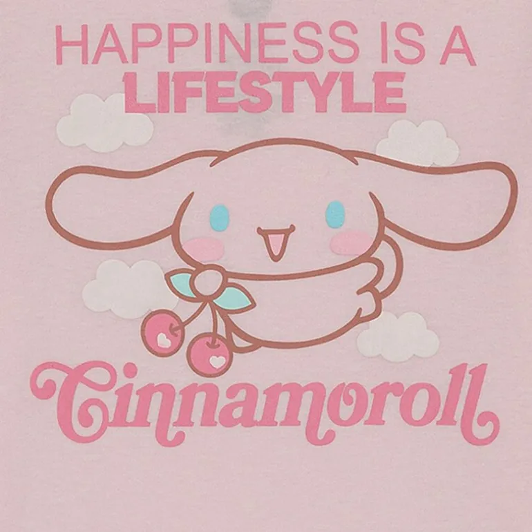 Little & Big Kid Girls Crew Neck Short Sleeve Regular Fit Cinnamoroll Graphic T-Shirt
