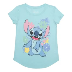 Little & Big Kid Girls Crew Neck Short Sleeve Regular Fit Graphic T-Shirt