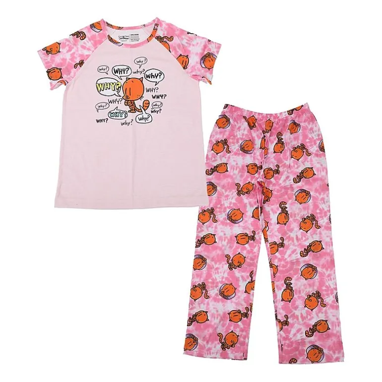 Little & Big Kid Girls Crew Neck Short Sleeve 2-pc. Pajama Set