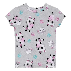 Little & Big Kid Girls Gabby's Dollhouse Crew Neck Short Sleeve 4-pc. Pajama Set