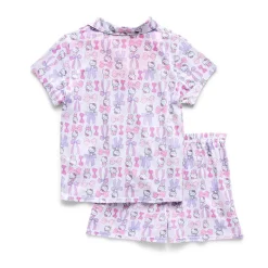 Little & Big Kid Girls Hello Kitty Short Sleeve 2-pc. Pajama Set