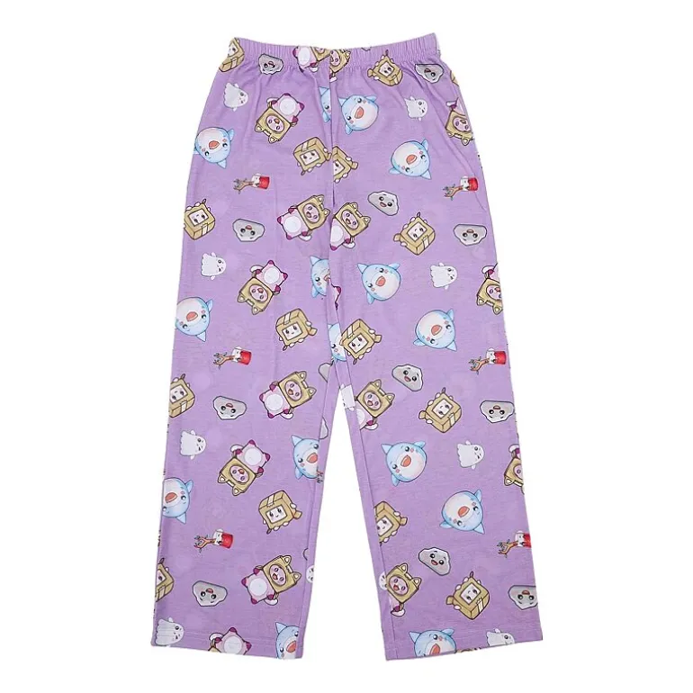 Little & Big Kid Girls Lankybox Crew Neck Short Sleeve 2-pc. Pajama Set