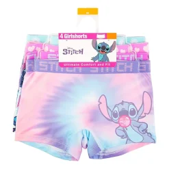 Little & Big Kid Girls Lilo & Stitch 4 Pack Multi-Pack Boyshort Panty Gabp61007