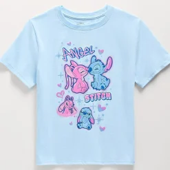 Little & Big Kid Girls Round Neck Short Sleeve Regular Fit Graphic T-Shirt