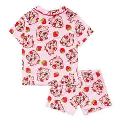 Little & Big Kid Girls Strawberry Shortcake V-Neck Short Sleeve 2-pc. Pajama Set