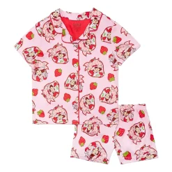 Little & Big Kid Girls Strawberry Shortcake V-Neck Short Sleeve 2-pc. Pajama Set