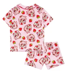 Little & Big Kid Girls Strawberry Shortcake V-Neck Short Sleeve 2-pc. Pajama Set