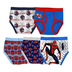 Little Boys Spiderman 5 Pack Briefs Bup5216