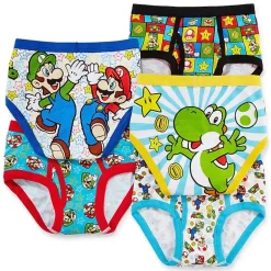 Little Boys Super Mario 5 Pack Briefs Bup3411