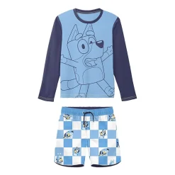Little Boys UV Protection Bluey 2-pc. Rash Guard Set