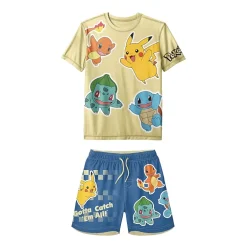 Little Boys UV Protection Pokemon 2-pc. Rash Guard Set