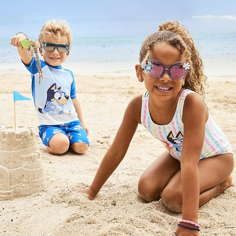 Little Girls Bluey Sleeveless One Piece Swimsuit