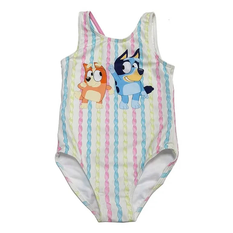 Little Girls Bluey Sleeveless One Piece Swimsuit