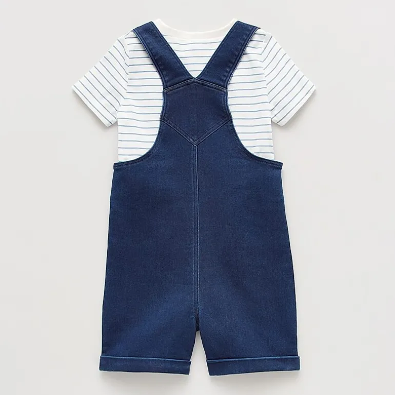 Little Lad Toddler Boys 3-pc. Shortall Set