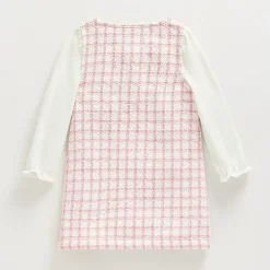 Little Lass Toddler Girls Fitted Bows 2-pc. Dress Set