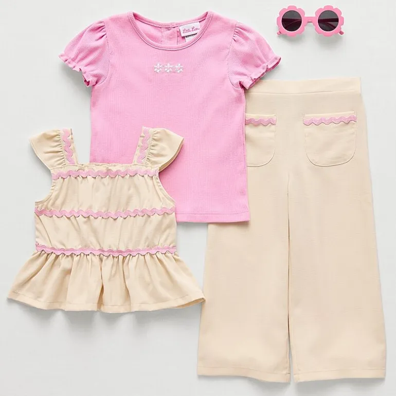 Little Lass Toddler Girls 3-pc. Pant Set