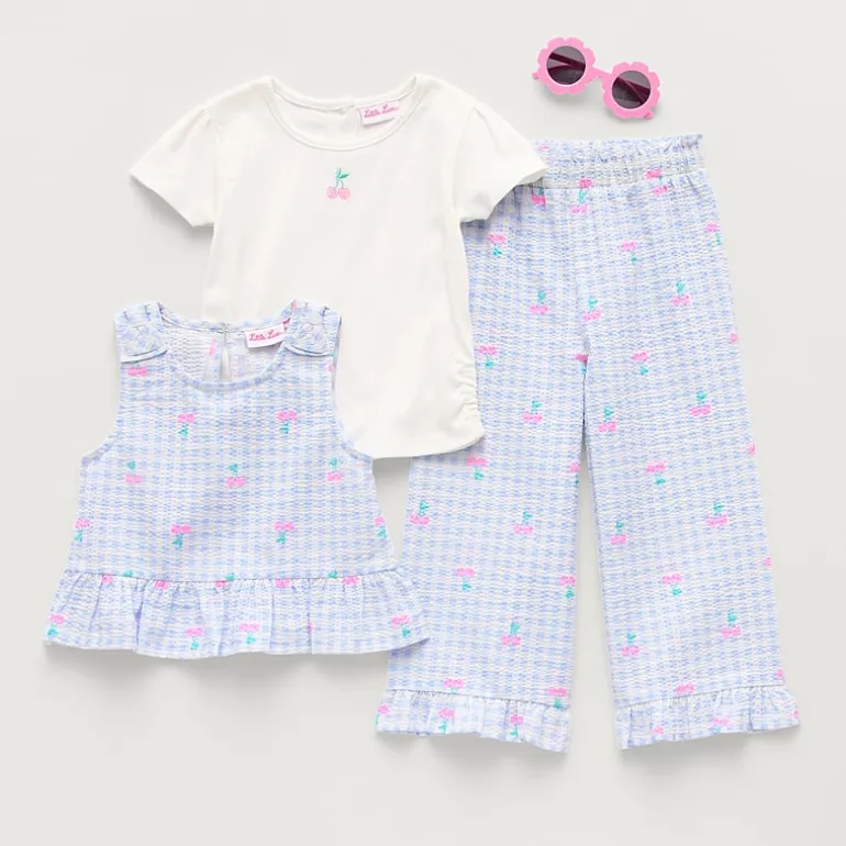 Little Lass Toddler Girls 3-pc. Pant Set